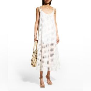 SOLID & STRIPED White Eyelet Maxi Dress, M